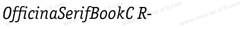 OfficinaSerifBookC R字体转换